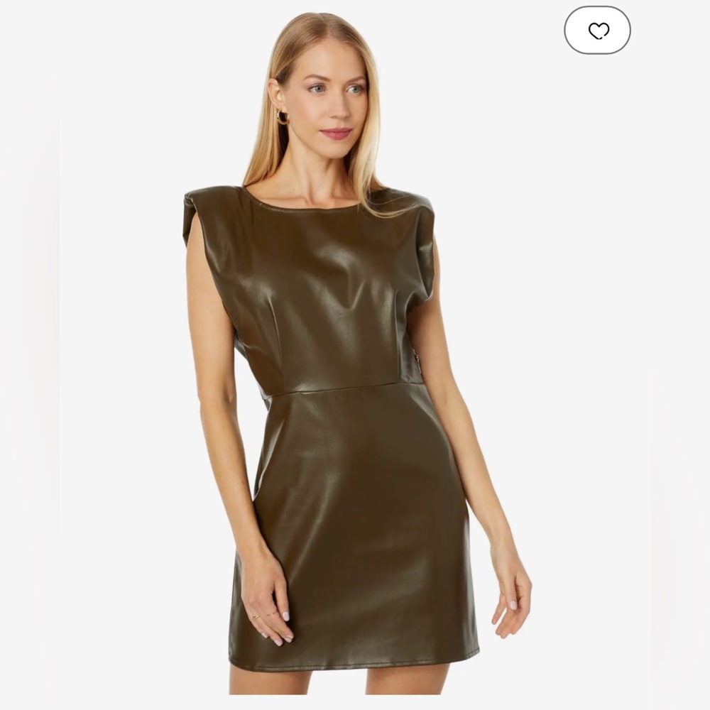 En Saison Lana Vegan Leather Minidress